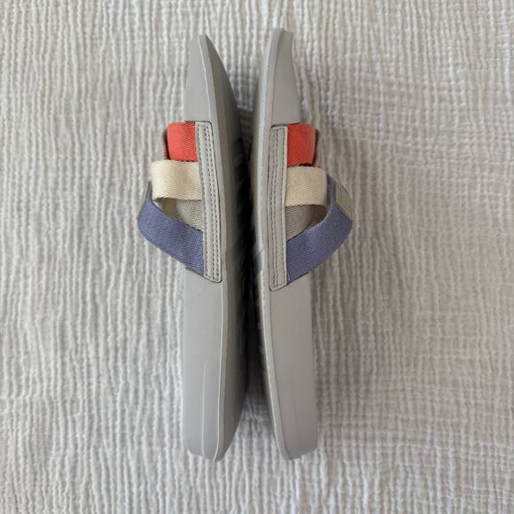 FitFlop iQushion Slides Size EU 42 US 10 Gray Cream Coral Lavender Sandal - Picture 6 of 10